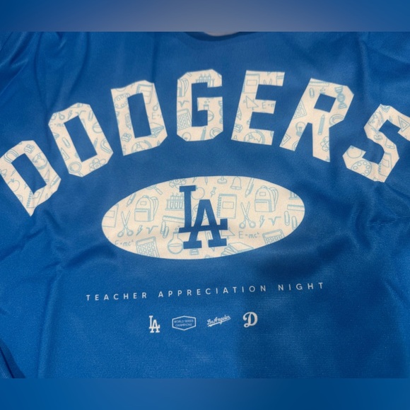 Blue Dodgers “TEACHER’S LIMITED EDITION ”Hoodie- collectable, unique,fun,rare⚾️🧢 - Picture 10 of 12